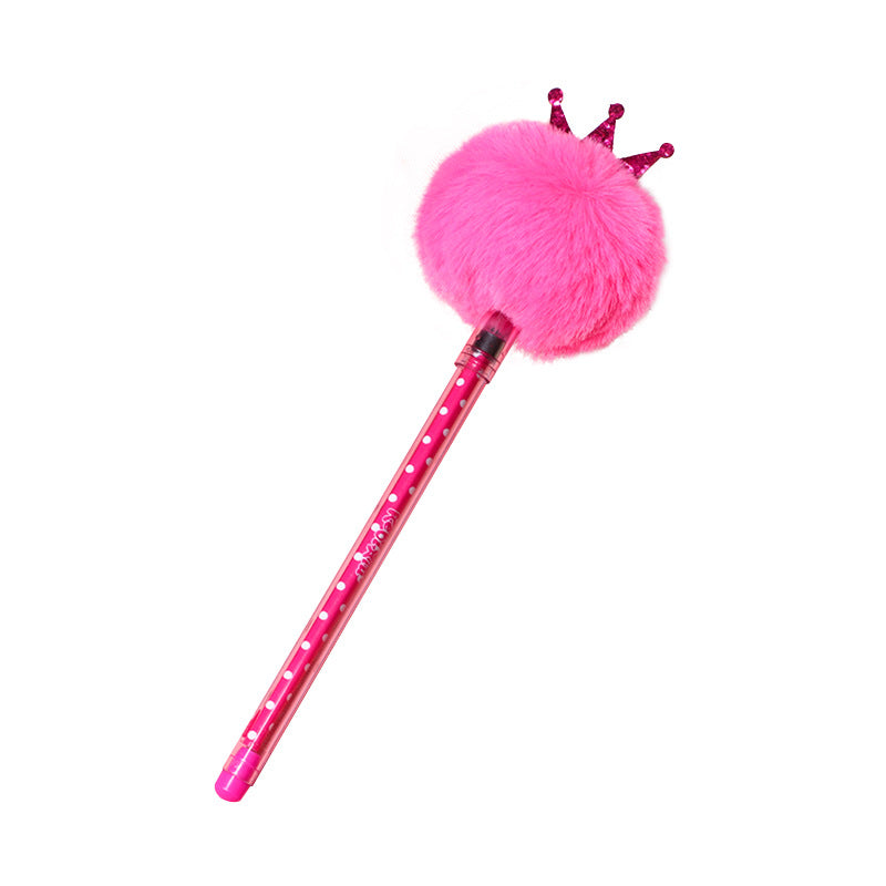 Wholesale Pens Valentine's Day Creative Cartoon Plush Ball Plastic Ballpoint Pen